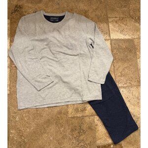 Eddie Bauer Mens XXL Sleepwear Set Light Gray & Dark Blue